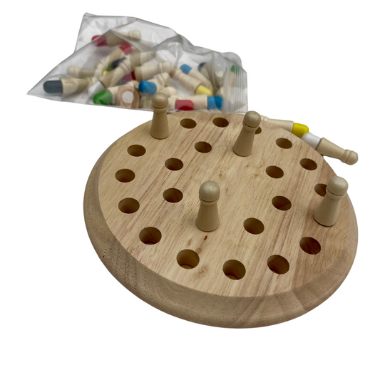 Juguete de madera para memoria