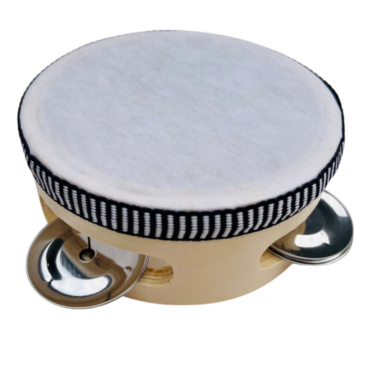 Estimula el sonido con pandereta para bebes